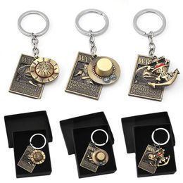 ONE PIECE Anime Keychain Luffy Hat Zoro Sanji Wanted Key Holder Car Bag Charm key Keychain Pendant Keyring Chaveiro Jewellery Gift G1019