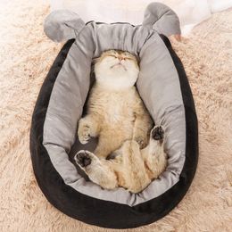 Cat Beds & Furniture HOOPET Pet Dog Bed Warming House Soft Material Sleeping Bag Cushion Puppy Kennel Cats
