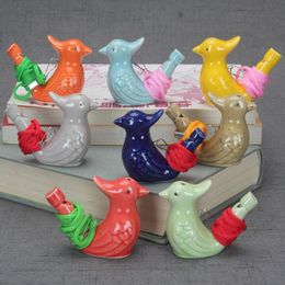 Bird Shape Whistle Waterbirds whistles Children Gifts Ceramic Water Ocarina Arts And Crafts Kid Gift Many Styles