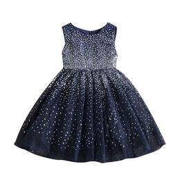 2-7Y Toddler Baby Kid Girls Sequins Party Dress Children Birthday Wedding Tutu Dresses 210515