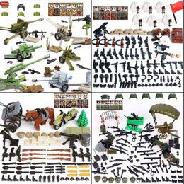 New WW2 Mini Soviet Russian Army Soldiers Figures Military Small Building Block The Battle Of Kursk Military Block Brick MOC Toy Y1130