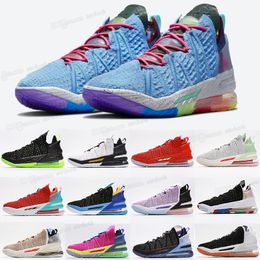 Hot  Kids Lebron 18   XVIII  James Gang Hommes Chaussures de basket-ball Vente chaude 2021 Lebrons 18s Chaussures de sport Magasin avec boîte Taille size 40-46