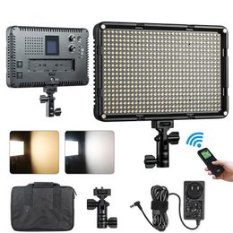 dimmable led light panel Australia - VL-D640T Video LED Light Bi-color Dimmable Wireless remote Panel Light 50W 4400LM for YouTube Video Shooting Photography 5.0