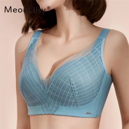 MeooLiisy Seamless Plus Size Bra C D Cup Wireless Underwear Sexy Push Up Brassiere Soft Comfortable 211217