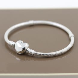 Top Quality 100% 925 Sterling Silver Bracelets For Women DIY Jewellery Fit Pandora Charms Beads Snake Chain Bracelet Lady Gift With Original Box