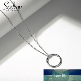 Sterling Silver Interlocking Infinity Circles Necklace For Women Silver 925 Necklace Factory price expert design Quality Latest Style Original Status