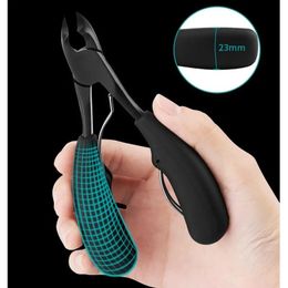 Y.F.M® Toenails Cutter Matter Black Handle Ingrown Nail Clipper Manicure Tool With Box