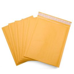 Yellow Kraft Paper Bubble Envelopes Bags Mailers Padded Ship Envelope with Bubbles Mailing Bag 10 Sizes