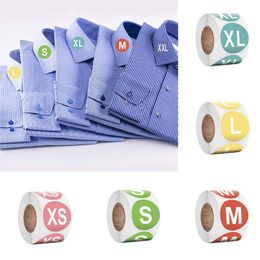 clothing size stickers Australia - Gift Wrap XS S M L XL XXL 6 Models Colorful Round Clothing Size Label Stickers 1 Inch 500pcs For Shoes Hat Underwear Bra Tags