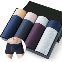 Underpants Men's Underwear Plus Size Boxer Shorts Male Panties Set Men Modal Fabric Seamless Comfortable Boxers