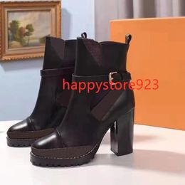 Women MAJOR Ankle Boots Fashion Lace up Platform Leather Martin Boot Top Designer Ladies Letter Print winter booties shoes 7181