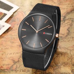 CURREN Fashion Luxury Men Business Watches Men's Stainless Steel Sport Wrist Watch Male Analog Quartz Clock Relogio Masculino 210517