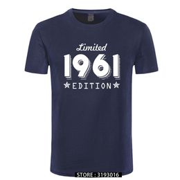 1961 Limited Edition Gold Design Men's Black T-SHIRT Cool Casual pride t shirt men Unisex Fashion tshirt Loose Size 210707