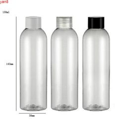 24x 150ml Wholesale Clear Transparent PET Pump Lotion Bottle 150cc Plastic Cosmetic Packaging with Screw Cap
