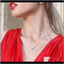 Necklaces & Pendants Jewellery Drop Delivery 2021 First Name Initial Letter Alphabet Abcdefghjklmn Slide Pendant With Sier Colour Plated Metal C