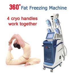 Cryolipolysis fat reduction machine Cryo Cavitation Lipolaser Body slimming Face lifting 360° Fa t freezing