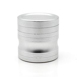 silver Colour four layers Metal dia. 65mm Tobacco smoking Grinder Smoke hand Spice Crusher chopper high quality