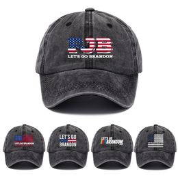 American Flag Baseball Cap Cotton Hat Fashion Let's Go Brandon Designer Peaked Cap Adjustable Outdoor Travel Sun Hats