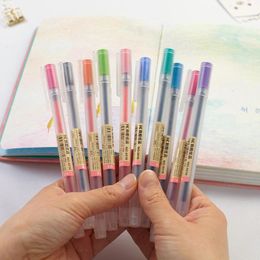 Gel Pens 12pcs Lot Pilot Pen 0.5mm Colour Ink Marker Writing Art Drawing Stationery School Office Supplies Creative Gift