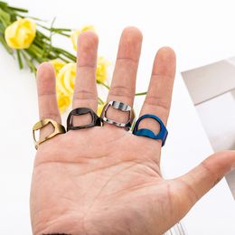 Stainless Steel Bottle Opener Creative Beer Bottle Opener Finger Ring Bottle Opener Bar Kitchen Tool T500755