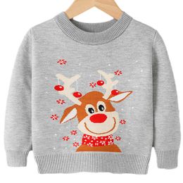 2-7 4 5 6 Year Winter Baby Boys Girls Woolly Jumper Sweaters Kids Knitting Pullovers Tops Long Sleeve Knitwear Children Clothes Y1024