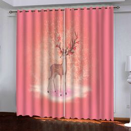 Custom Blackout Curtains animal Living Room Bedroom Window Curtain Drapes