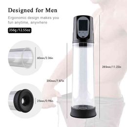NXY Men masturbator Electric Penis Pump Sex Toys for Men Penis Extender Penile Vacuum Pump Male Masturbator Penis Enlargement Enhancer Man Sex Toys 1202