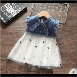 Dresses Clothing Baby Kids Maternity Drop Delivery 2021 High Quality Born Summer Fashion Design Denim For Girls Girl Clothes Ed Up Baby Nknt