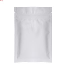 Various Colours 100pcs Heat Sealing Ziplock Pouches Tear Notch Metallic Mylar Flat Zip Lock Package Bag For Herb Powdergoods