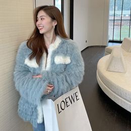 Women's Fur & Faux Women Stylish Coats Winter Thicken Warm Loose Sweet Jackets Female Korean Fashion High Quality Casual Outerwear