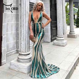 Missord Women Sexy Deep V Neck Backless Sequin Dress Women Sleeveless Maxi Dress Bodycon Evening Party Dress Vestido M0449 210331