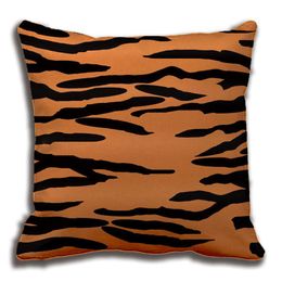 Tiger Skin Pattern Pillow Decorative Cushion Cover Case Customize Gift High-Quility By Lvsure For Sofa Seat Pillowcase Cushion/Decorative