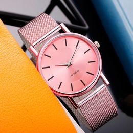 casual women's watch quartz watch and silicone bracelet colour two
