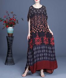 VANVICH Summer Long Dress Women Cotton Fashion Casual Ladies Pluz Size Irregular Short Sleeve Clothing 210615