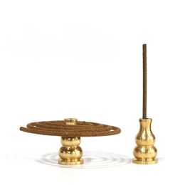 Brass Gourd Incense Holder for Handmade Coil/Sticks Home Decoration Decors