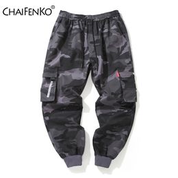 CHAIFENKO Marca Mens Pantaloni Pantaloni Camouflage Cargo Pantaloni Uomo Hip Hop Skateboard Jogger Moda Casual Fascio Piedi Pantaloni Uomo M-8XL 210714