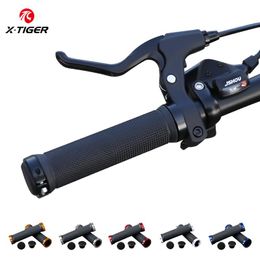 Bike Handlebars &Components X-TIGER Grip Rubber Anti-Slip Bicycle Grips Aluminium Alloy Lock Handles For Road Cycling Handle Accessories