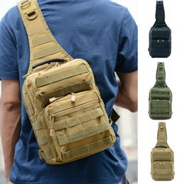 army chest Australia - Men Tactical Shoulder Military Chest Bag Molle Outdoor Sports Nylon Large Capacity Army Hunting Camping Hiking Travel Backpack Bags