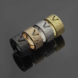 Europe America Style Ring Men Lady Women Titanium steel Hollow Out Engraved Pattern Lovers Rings Size US6-US9 4 Color1540878