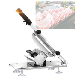 Manual Meat Slicer Stainless Steel Frozen Meat Cutting Machine For Lamb Beef Pork Slicing Vegetables Fruit Cutter Kitchen Tools