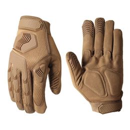 Cycling Gloves Tactical Army Full Finger Touch Screen Military Paintball Combat Rubber Protective Anti-skid Men Women /40