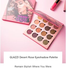 GLAZZI 16 Colors Eye shadow Palette: Desert Rose - Secret of Pharaoh Eyeshadow Palette, Highly Pigmented and Blendable, Cruelty-Free, Cosmetics Gift Kit