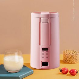 Juicers 220V Electric Soymilk Machine Multicooker Mini Heatable Soya-Bean Milk Juicer Blender Rice Paste Maker Filter-free With Steamer