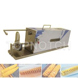 Thickened Stainless Steel Electric Spud Tower Machine Potato Automatic Spiral Slicer