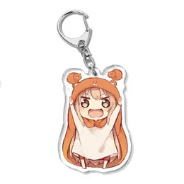 umaru chan UK - Keychain Woman Himouto Umaru-chan Key Chain Men Pendant Acrylic Cartoon Figure Anime Key Ring Elegant Key Holder Jewelry Brelok