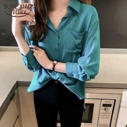 Fashion woman blouses long sleeve shirts office work wear white blouse shirt plus size women tops blusas 2071 50 210417