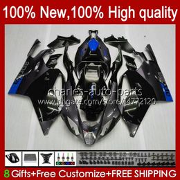 Moto Fairings For Aprilia RSV1000R Mille RV60 RSV-1000 RSV1000 R RR 04 05 06 Bodywork 11No.132 RSV1000RR RSV 1000 R 1000R 1000RR 2004 2005 2006 Bodys Kit blue grey stock