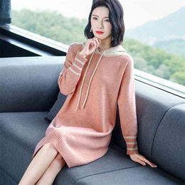 Autumn Winter Sweater Women Knitted Fashion Loose Casual Warm Sweaters Solid Colour Long Sleeve Plus Size Ladies Pullover 210427