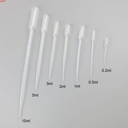 100 x 0.2ml 0.5ml 1ml 2ml 3ml 5ml 10ml Plastic Pipette Disposable Safe Scale Straw for Essential oil Medical Sampling Tube