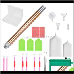 Other Arts And Crafts 5D Point Drill Pen 35Pcs Diamond Accessories Cross Stitch Diy Craft Sewing Embroidery Painting Tool P0Gah Gxw1T